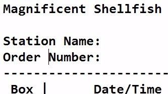 This shows the detailed contents of order number 5 packed at station 1.